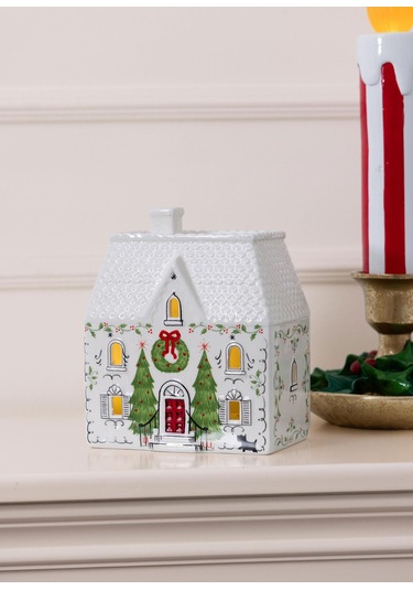 The Mia Dekoratif Led Işıklı Yılbaşı Evi 14x9x17 Cm 1 Adet