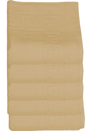 5 Li Otel Ayak Havlusu Bukle Ayak İzli 50x70 Cm Renkli 16/2 Avs 250 Gr Kahve