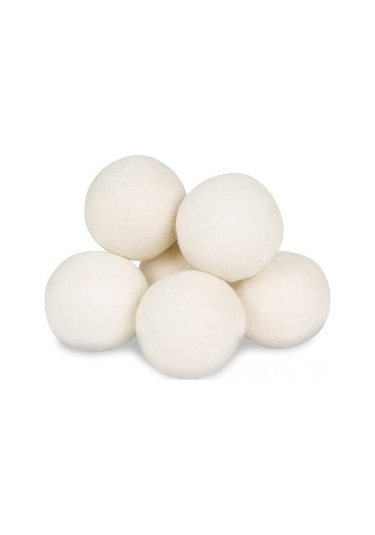 Neevoyu 6 Adet Yumuşak Yün Kurutma Topu - Evcil Çamaşır Temizliği, Doğal Ve Çevre Dost Açık Sarı