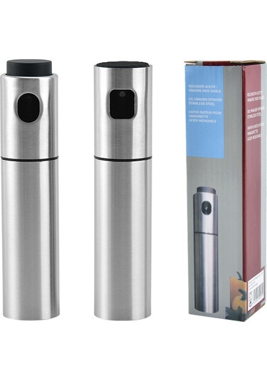 Hombey Stainless Steel Zarf Yağ Spreyi - 100ml Ev Fırın Ve Barbekü İçin Hassas Dağıtım, Çelik Materyal, Mutfak Gereci