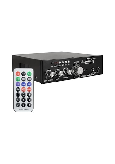 Magicvoice Mv-22560 2x20w 4-8 Ohm Usb/sd Girişli Bluetooth'lu 2 Mikrofon Girişli Trafosuz Stereo Min