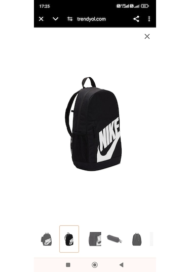 Nike Elementel Okul Sırt Çantası Siyah - Beyaz