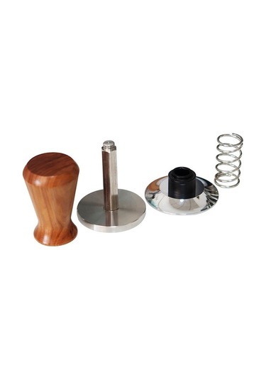 Metabagua 58mm Kahve Sabotaj Ahşap Saplı Barista Espresso Makinesi Öğütücü El Yapımı Kahve Tozu Çekiç Sabotaj Dalgalanma Tabanı Cz1cwp Siyah