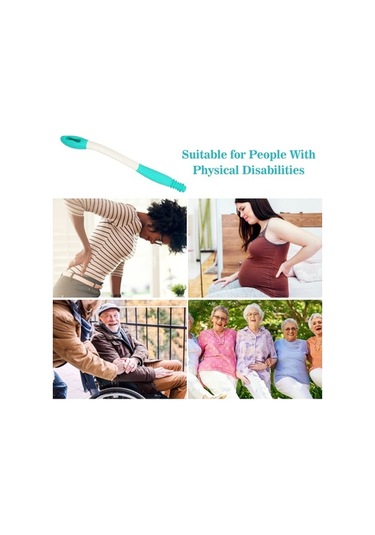 Dancemonkey Lichen Tuvalet Yardımcısı, Uzun Saplı, Rahat Yer Sileceği, Beyaz Mj Beyaz