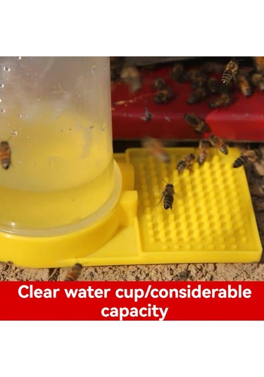 Kosona Arı Besleme Aleti - Şeffaf Gözlemli, Sızıntı Engellli, Kolay Kurulan, Akış Kontrollü Kovan Su/ Yem Besleyici 1 Adet
