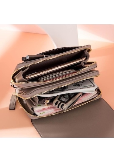 Ankatek Rahat Omuz Moda Messenger Mcrtrade Kartlı Kapasiteli Kahverengi Kahverengi Fonksiyonlu Debriyaj Çok Çok Çantası Çanta Büyük Bayanlar Sz Kahverengi Kahverengi