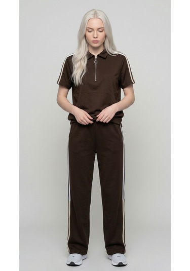 Fonna Fashion Tk-1001 Bayan Takım Kahve