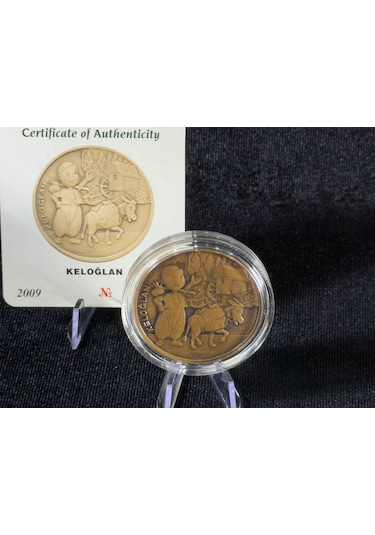 Darphane 2009 Keloğlan Bronz Okside Hatıra Sikke Çil Kapsül İçinde Sertifikalı
