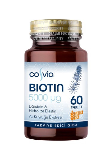 Cosvia Biotin 5000 Mcg L - Sistein & Hidrolize Elastin At Kuyruğu Eki