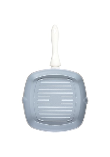 Madame Coco Nano Seramik Izgara Tava - Gri/beyaz - 28 Cm Çok Renkli