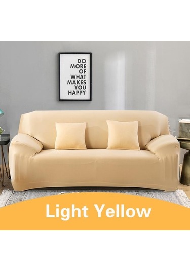 Bej Elastik Kanepe Örtüsü Streç Kesit Köşe Kanepe Örtüsü Evrensel Kapak Oturma Odası Slipcover L Şekilli 2-seater 145-185cm