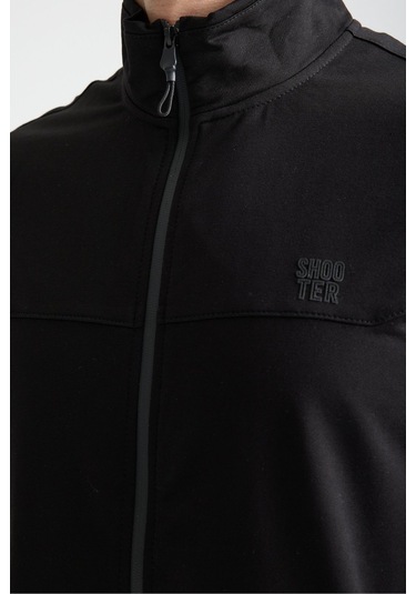 Shooter Sportswear Elit Class Füme Erkek Eşofman Takımı Mevsimlik Kapüşonlu Manşetli Rahat Kalıp Siyah