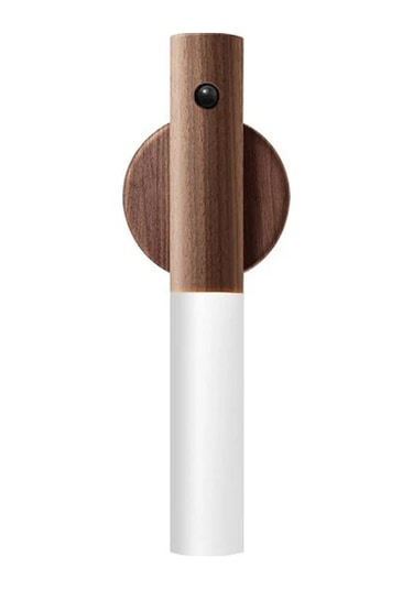 Reedark Dışarıdan Şarj Edilebilir Hareket Sensörlü Led Gece Lambası - Koyu Ahşap, Otomatik Aç-kapat, 4m Algılama, Yatak Odası/merdiven/ Koridor İçin Diğer