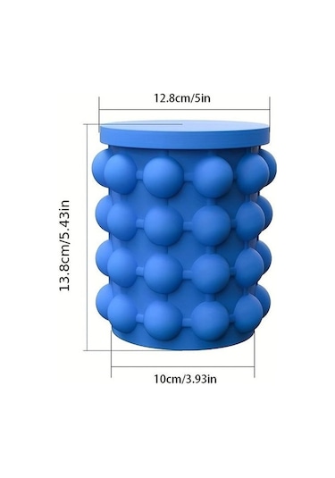 Trendooze Yapma Soğuk Şarap Plastik Makinesi, Kovası, Kovası Kovası Koruma Kapları, Hızlı Dairesel Buz Buz Buz Buz Buz Boyu Adet, 57007246 1 Si Mavi