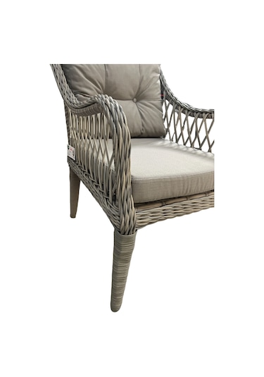 Tu Tienda Medya 6 Sandalyeli Bahçe Balkon Mutfak Masa Takımı,gri Gri