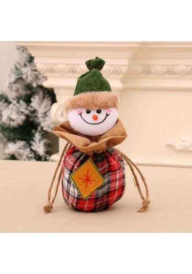 Novahub Yeni Üç Şeker Noel Karikatür Kapanış Hediye Çantası Çantası Çan Boyutlu Sz