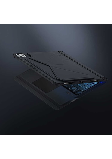Benks iPad Uyumlu Pro 10.5 (7.Nesil) Benks Multifunctional Kablosuz Klavyeli Kılıf Touchpad - ZORE-216366