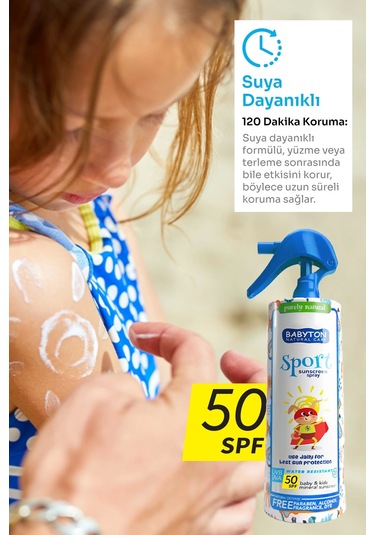 Suya Dayanıklı Güneş Sprey 50 Spf 200 Ml