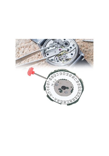 Xurunkeji 2115 Saplı Hareket + Pil 2035 Erkek Tek Takvim Üç Noktalı Elektronik Kuvars Saat Hareketi Değişimi Gümüş