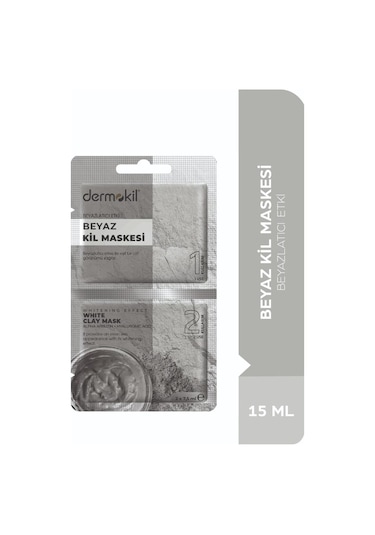 Dermokil Beyazlatıcı Etkili Beyaz Kil Maskesi 15 ML