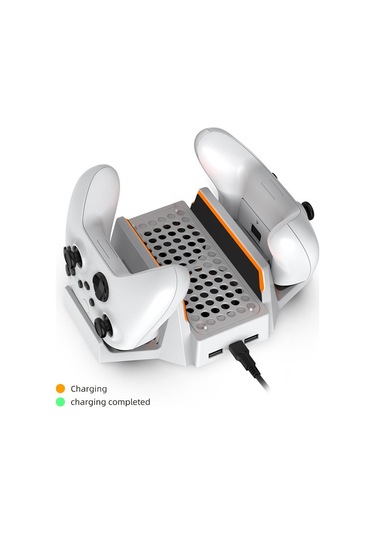 Cbtx Xbox Serisi S / X Dikey Soğutma Şarj Standı Çift Denetleyici Tutucu Taban