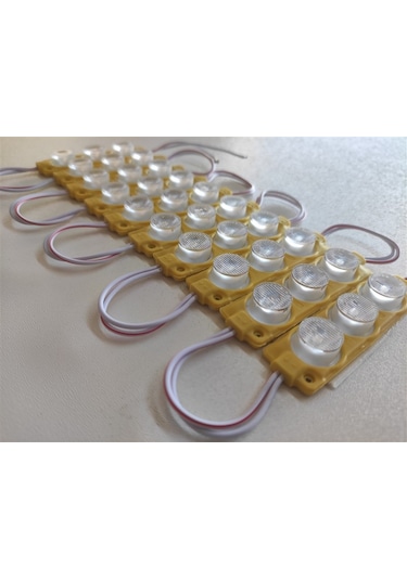 Replax Carub Camlı Parmak Led Lamba Amber 12 Volt Su Geçirmez 10'lu 3m