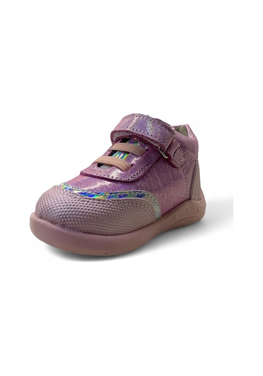 Tuğba Ortopedi 710 Bebek Deri İlk Adım Bot Pembe