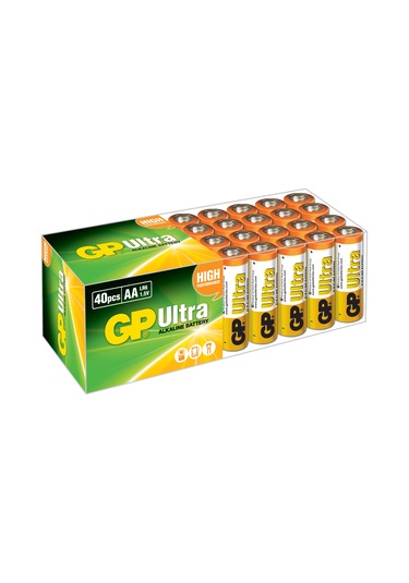 GP Batteries G-TECH Ultra LR6 - AA Boy 1.5V Alkalin Kalem Pil 40'lı Kutu