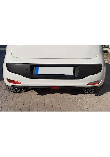 Ford Focus 2 Uyumlu Body Kit Difüzör 4 Çıkış Siyah Yuvarlak