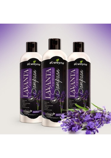 Alweyna Lavanta & At Kuyruğu Özlü Bitkisel Şampuan 3 x 400 ML