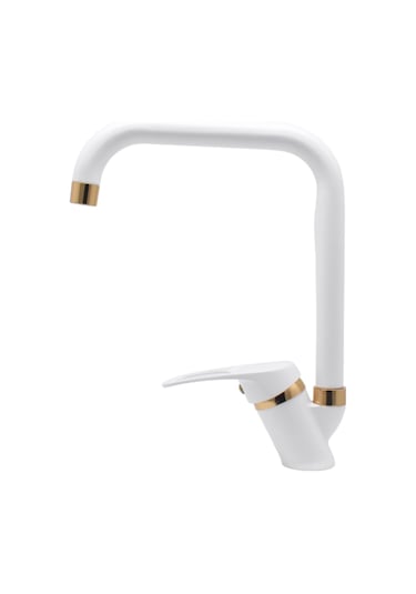 Kustar Oviedo Altın Beyaz Mutfak Eviye Bataryası