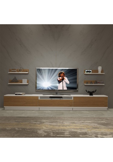 Decoraktiv Trendstyle 270rs Mdf Tv Ünitesi Tv Sehpası Beyaz - Ceviz