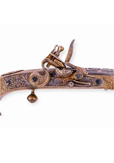 Denix Dekoratif Replika Çakmaklı Tabanca, İskoçya 1760