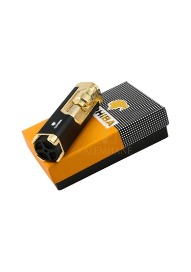 Pürmüz Model Cohiba İsme Özel Gazlı Çakmak Khnç7208 Siyah