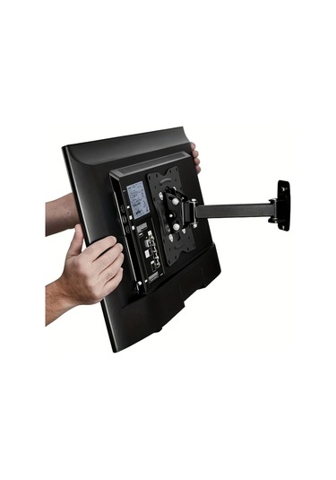 Topnotch Siyah 14-42 İnç Tv Ünitesi 180 Döner Masaüstü 55kg Taşırma Ev Ofis Siyah