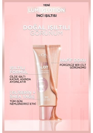 L'Oréal Paris Glotion All-In-One Doğal Işıltı Kapatıcı 904 Deep Glow