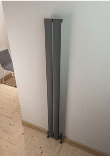 Warma Serez Dikey Alüminyum Radyatör 185x1800 Pütürlü Antrasit 7946