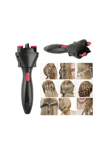 Elektrikli Saç Braider Diy Otomatik Saç Braider Taşınabilir Siyah