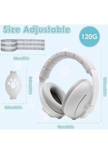 Didadodo 2'si 1 Arada Bebek Kulak Koruyucu Kulaklık, Gürültü Koruması Bebek Kulak Bariyeri, Gürültü Engelleyici