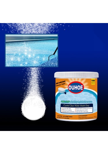 Ouhoe Zehirsiz Ve Tatsız Yüzme Havuzu Temizleme Deodorant Efervesan Tabletleri