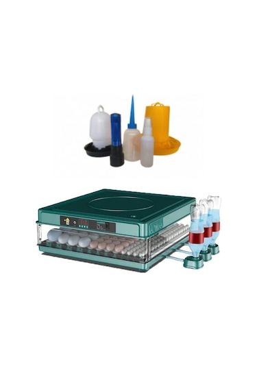 Extra Hediyeli 130 Lu Tam Otomatik Kuluçka Makinesi Yedek Motorlu