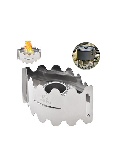 Mufunye Taşınabilir Dış Mekan Alkol Ocağı, Paslanmaz Çelik, Rüzgar Engelleyici, Verimli Yanma, Kamp/faaliyetler İçin At6391 Gümüş