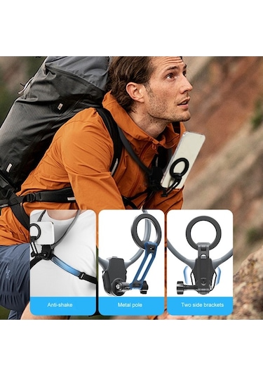 Besthome1 Boynuzda Kolay Kullanım: Güçlü Mıknatıslı 360 Derece Telefon Tutucu - Seyahat, Video İçin Ideal, Diğer Diğer