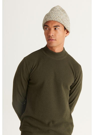 AC&Co / Altınyıldız Classics Erkek Haki Standart Fit Normal Kesim Yarım Balıkçı Yaka Hafif Salaş Pamuklu Triko 4A4921100008HAK3XL Haki AC&Co / Altınyıldız Classics Erkek Haki Standart Fit Normal Kesim Yarım Balıkçı Yaka Hafif Salaş Pamuklu Triko 4A4921100008HAK3XL Haki