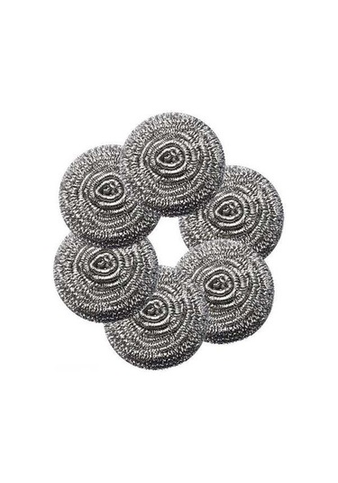 Novahub Paslanmaz Çelik 6'lı Sünger Seti - Tencere, Tava, Izgara Temizliği İçin Diğer