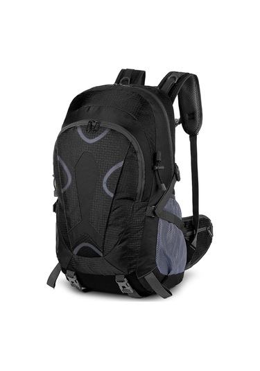 Yunboo 36-55l Büyük Kapasiteli Sırt Çantası - Su Geçirmez, Ayarlanabilir, Çok Cepli Dağcılık Ve Kampçılık İçin Siyah