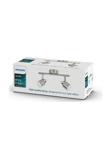 Philips Essentials Meranti Tavan/Duvar 2'li Spot Lamba (Ampul birlikte verilmez)