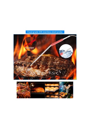 Sones Ts-tp40-x Kablosuz Renkli Ekranlı Elektronik Dijital Gıda Termometresi Turuncu