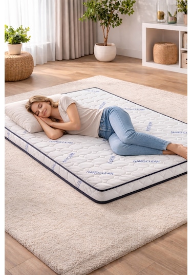 Artex Visco Şilte Yer Yatağı Nano 9 +-1cm Cm Ped Yatak Şiltesi Pedi Topper Mattress Tek Kişilik
