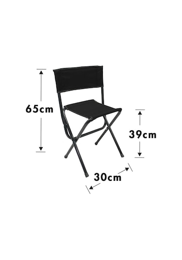 Gray Wolf Yaslanmalı Kamp Taburesi - Siyah Tb300 Siyah